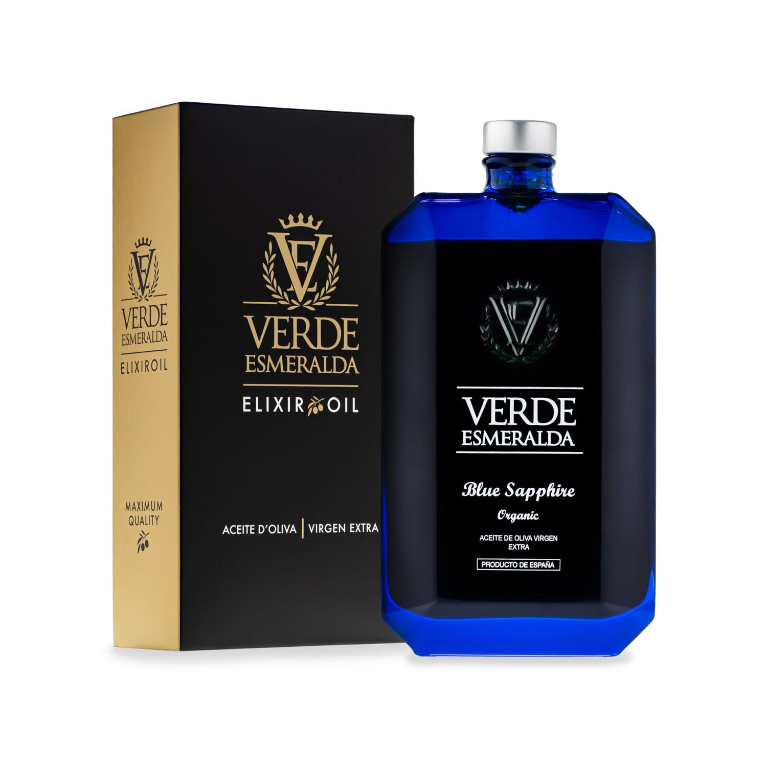 VERDE ESMERALDA - AOVE BLUE SAPPHIRE 500 ML CON ESTUCHE