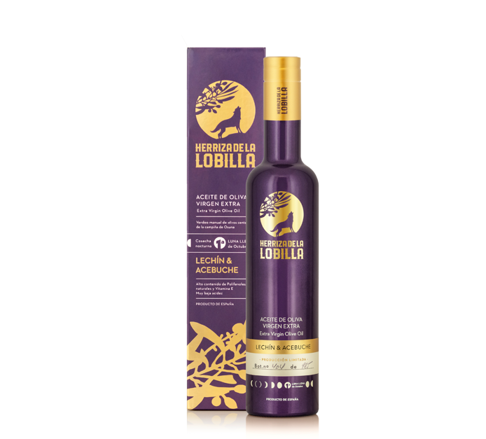 HERRIZA DE LA LOBILLA AOVE LECHÍN & ACEBUCHE PRODUCCIÓN LIMITADA ORGÁNICO Y BIODINÁMICA 500 ML