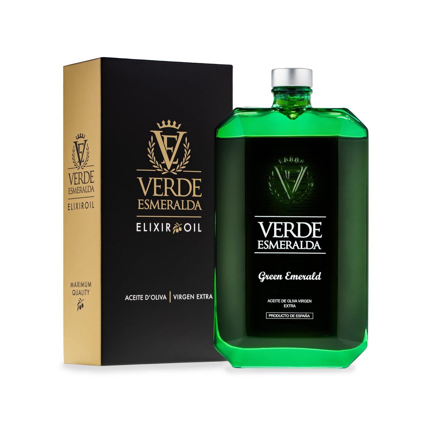 VERDE ESMERALDA - AOVE GREEN EMERALD 500 ML CON ESTUCHE